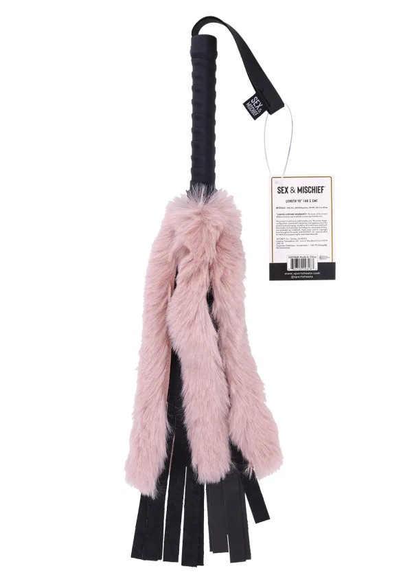 Flogger Brat en fausse fourrure