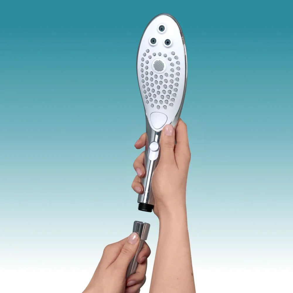 Ensemble de tuyau de douche Wave & support de douche en chrome
