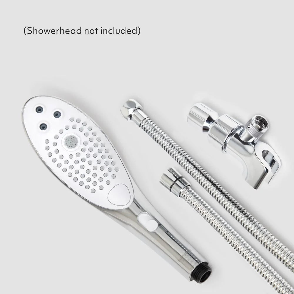 Ensemble de tuyau de douche Wave & support de douche en chrome