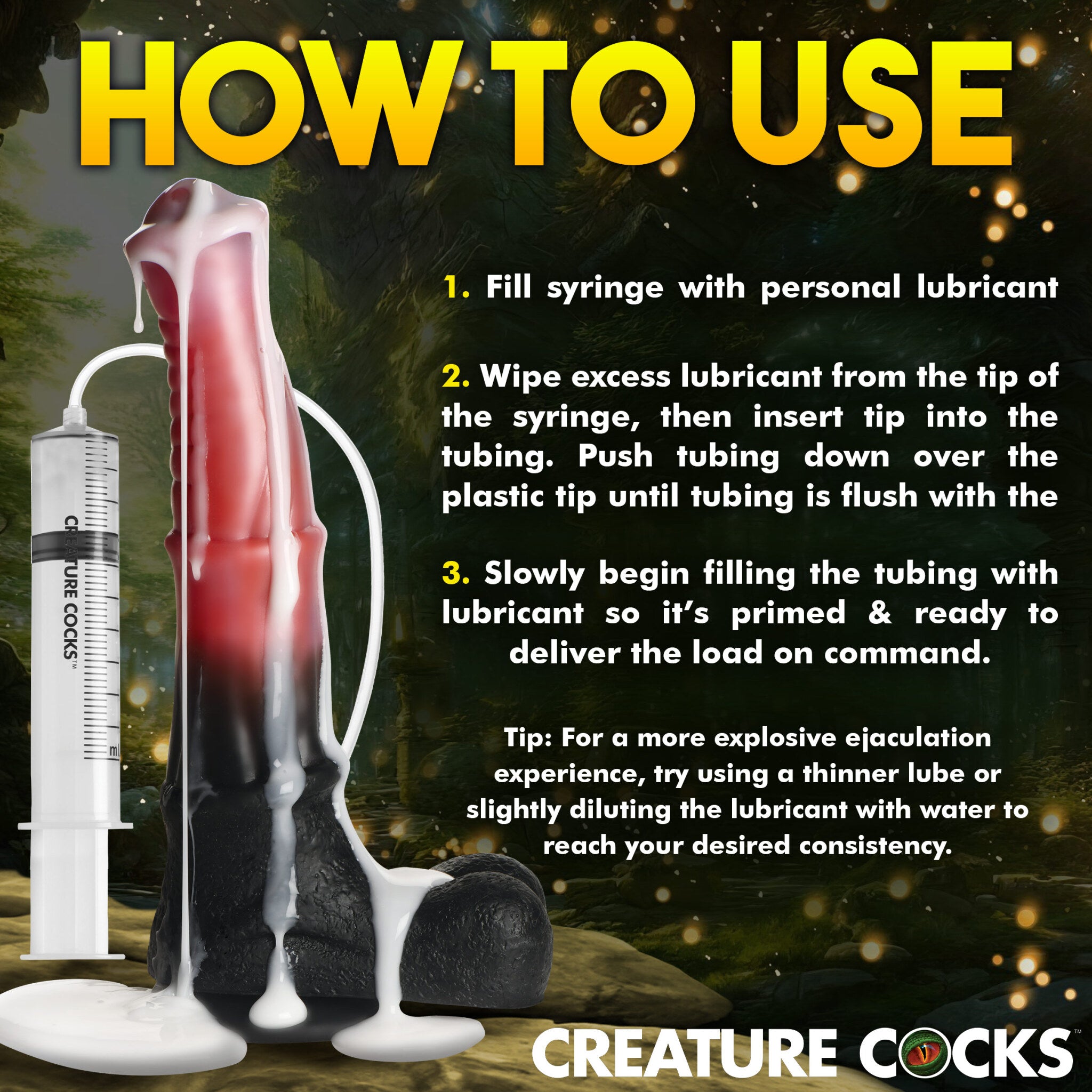Centaur Explosion Squirting Silicone Dil